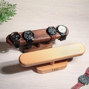 Handcrafted Wooden Watch Stand for 4-5 Watches